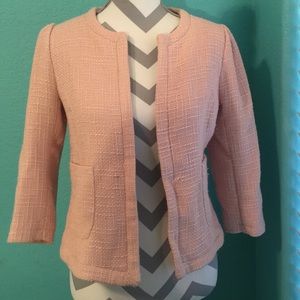 Chanel like peach colored blazer coat